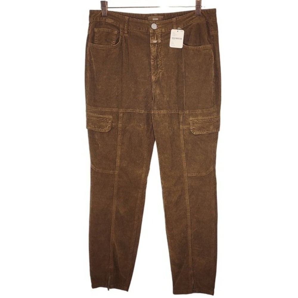 Closed by Free People "Lotti" Italian Brown Corduroy Utility Cargo Pants Size31 - Picture 2 of 15